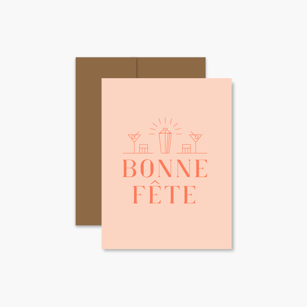 Carte - Bonne fête cocktail